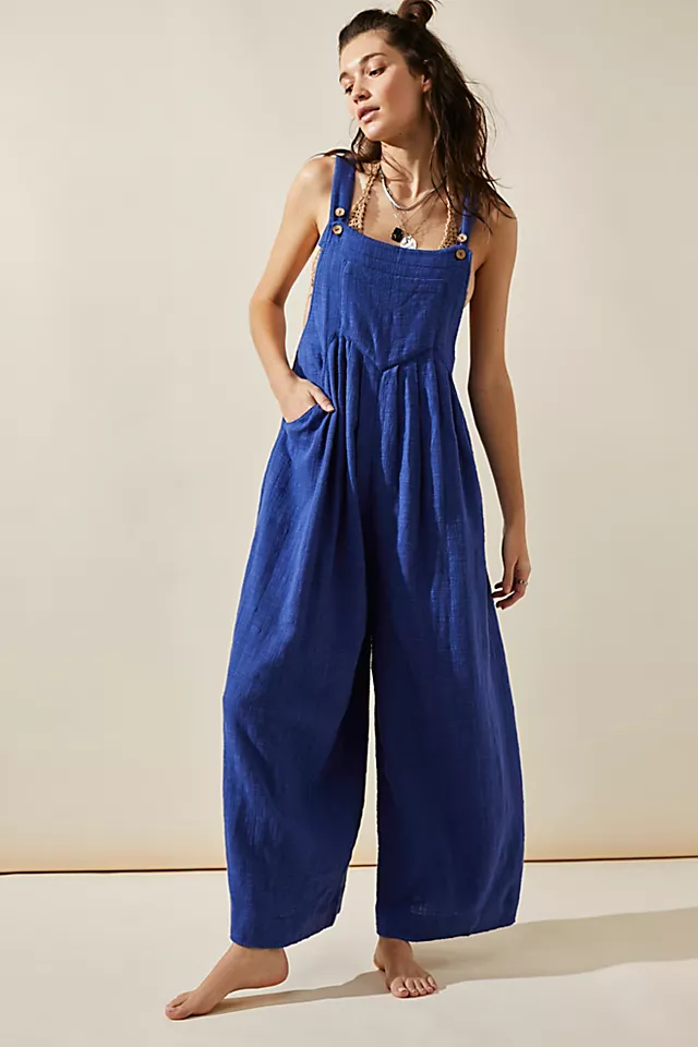 Sun-Drenched Overalls True Blue