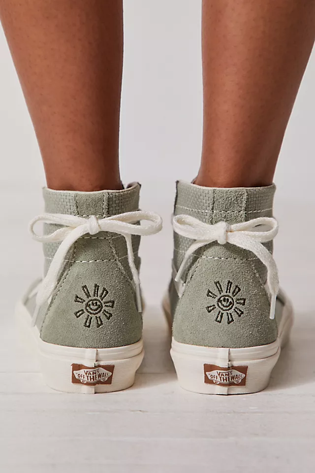 Sk8 Hi Eco Theory Tapered Sneakers Earth Peace Green / Marshmallow