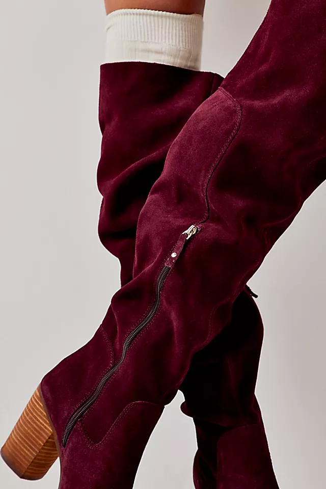 Logan Over-The-Knee Boots Garnet