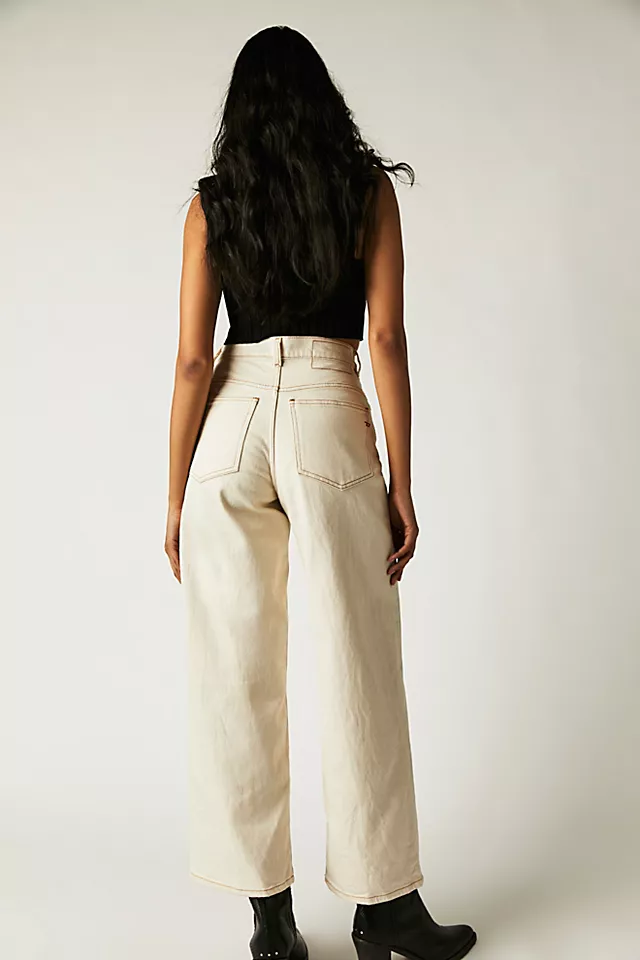 Diesel 2000 Ankle Flare Jeans White