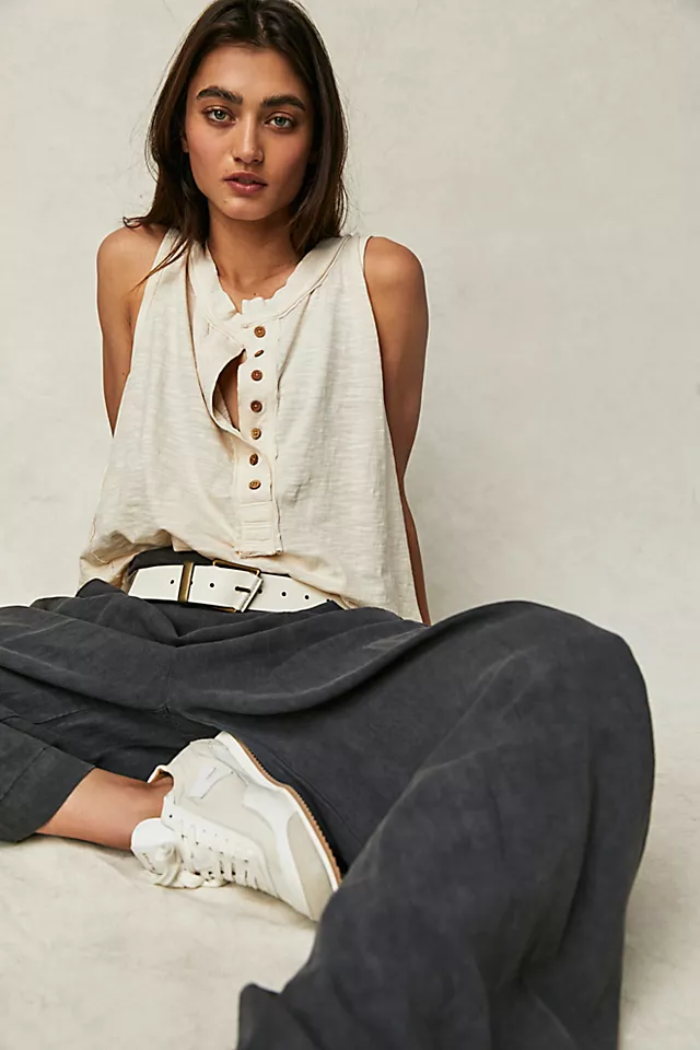 Josie Henley Tank Summer Khaki