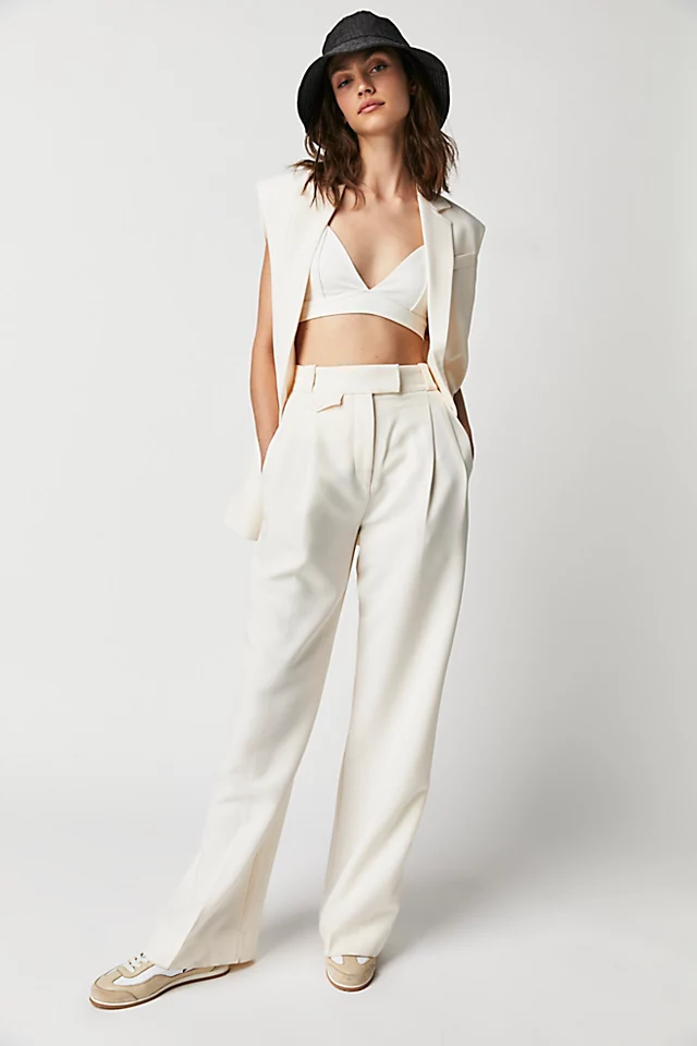 Shona Joy Irena Tailored Suit Ivory