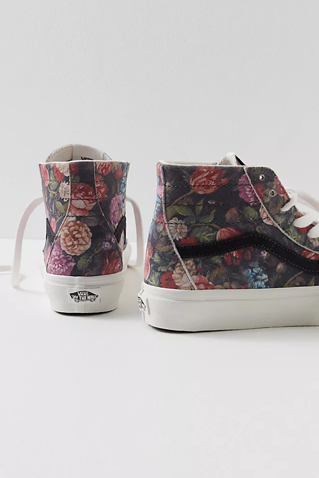 Sk8-hi Tapered Moody Floral Sneakers Moon Floral Grey / White