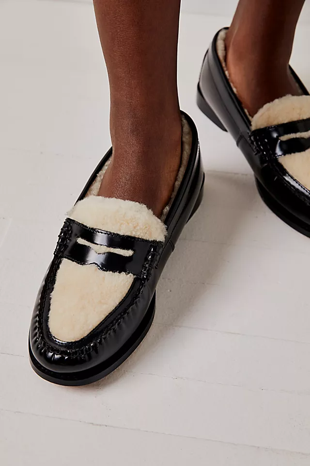 G.H. Bass Whitney Cozy Loafers Black / Natural