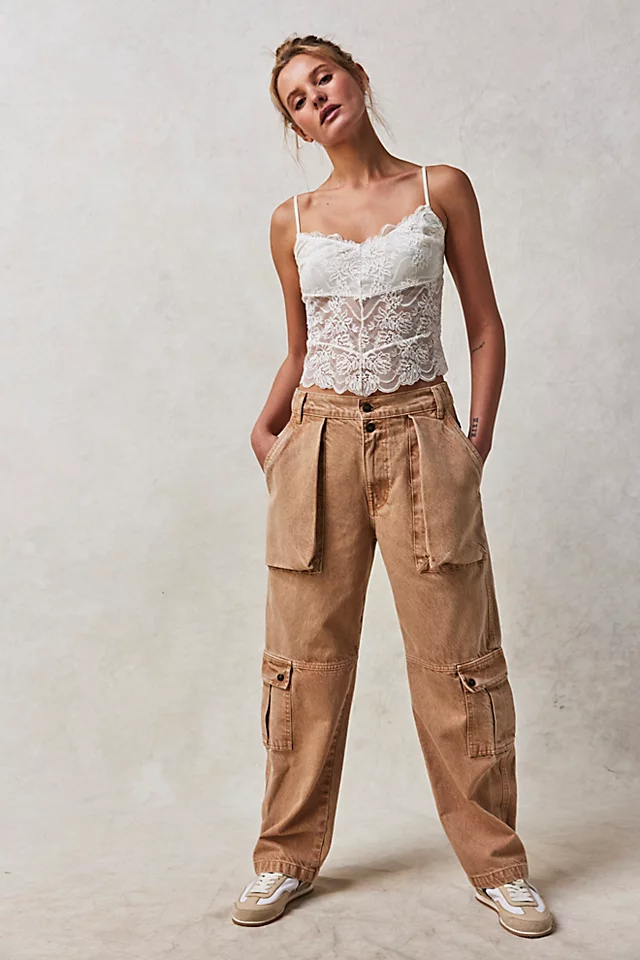 Marx Slouchy Cargo Jeans Sand
