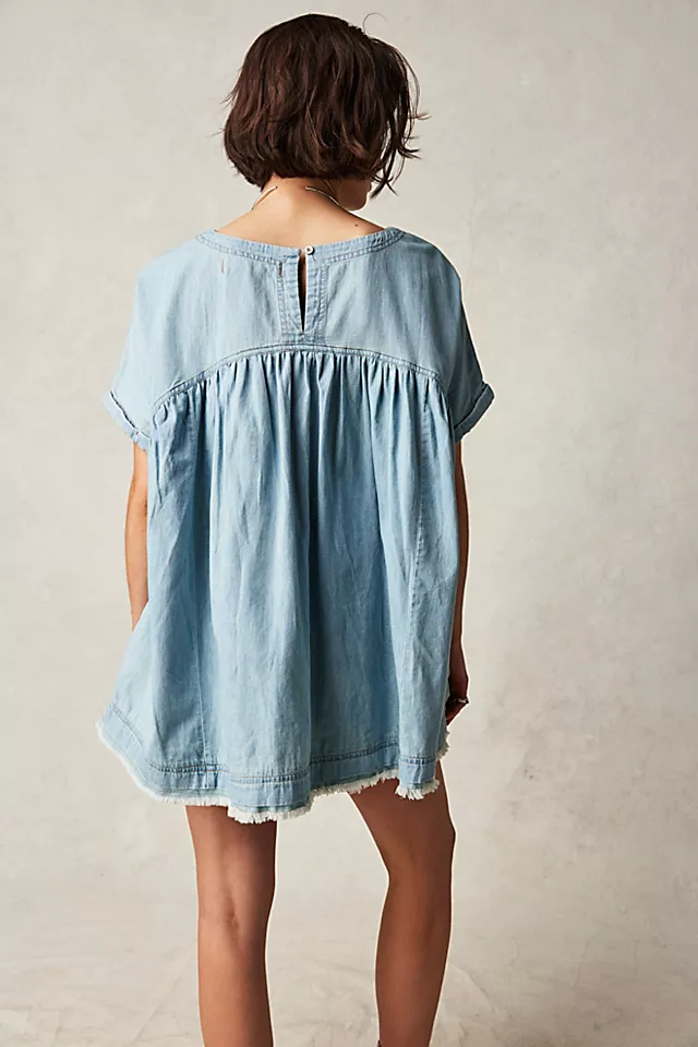 Moon City Denim Top Vintage Indigo