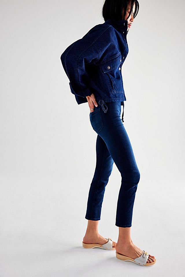 Knockout Mid-Rise Crop Jeans Dark And Stormy
