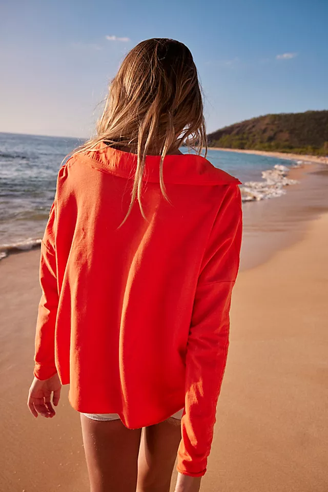 Prepped Polo Layer Red Orange