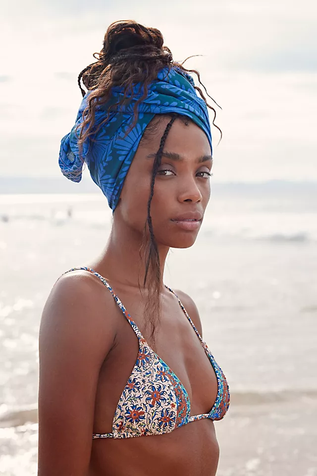 BOTEH Calico Andri Tri Bikini Top Creme