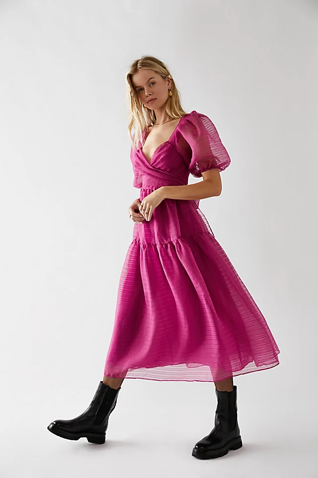 Hailey Dress Fuchsia Fizz