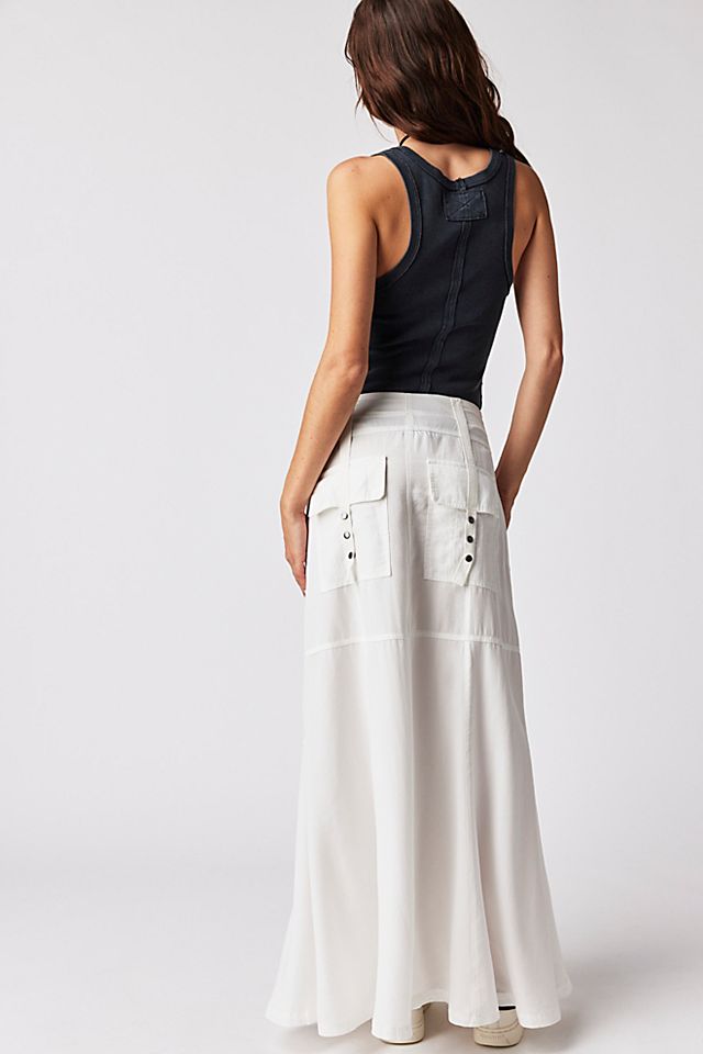 What You Waiting For Maxi Skirt Sea Salt