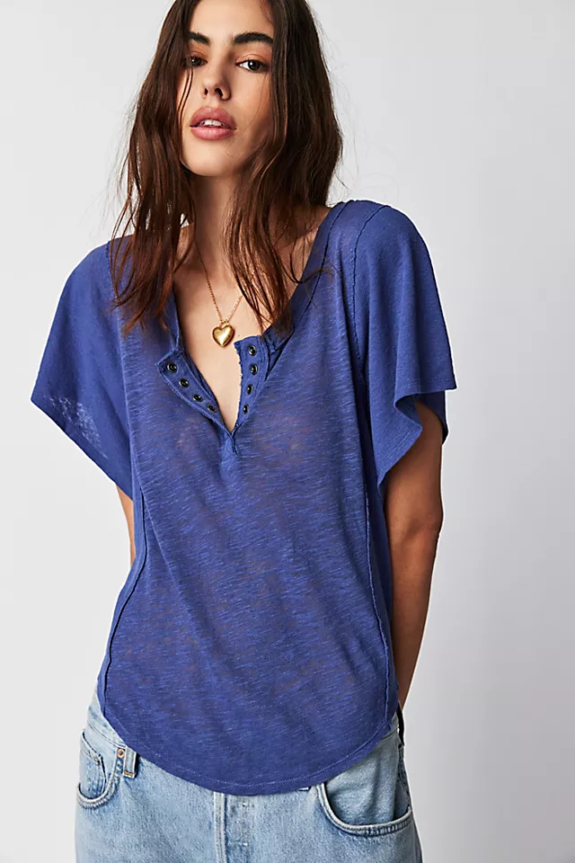 Care FP What's Good Henley Blue Depth