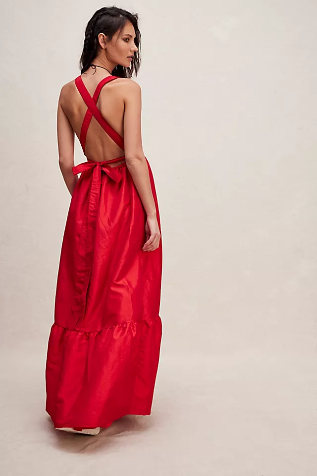 Isabel Maxi Dress Firey Red