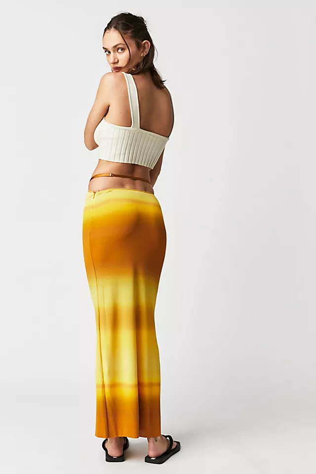 Bec & Bridge Amara Strappy Skirt Golden Ombre