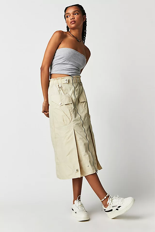 Rory Techy Midi Skirt Dunes