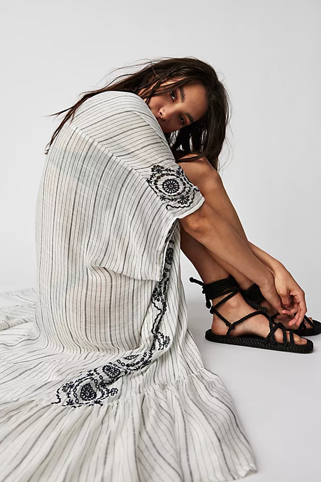 Lovers Lane Ruffle Kimono Ivory Combo