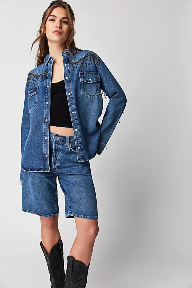 OneTeaspoon Razzle Dazzle Western Shirt Rosewood