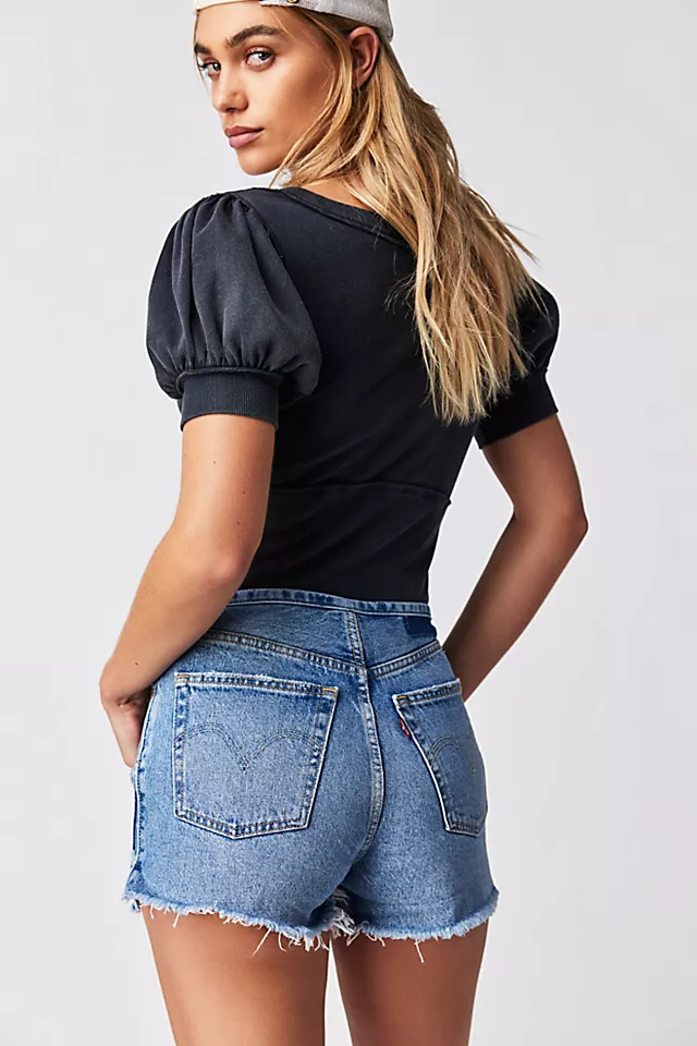 Levi's 501 Mini Waist Shorts Once Upon A Waistband