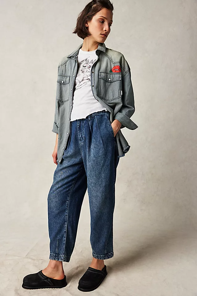 Esme Pull-On Denim Trousers Alchemy