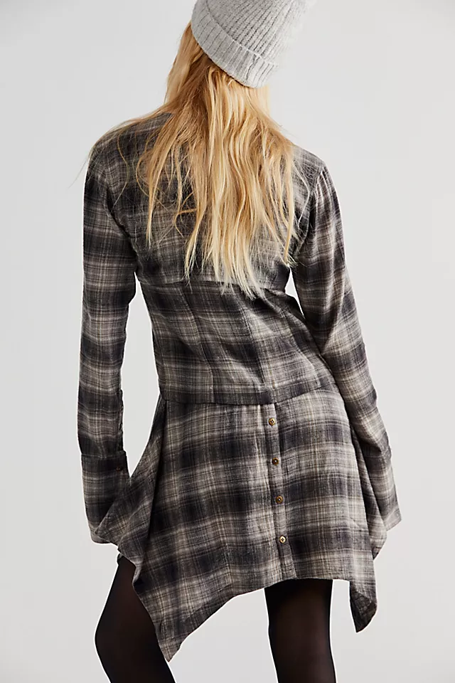 Nicholas K Corset Shirt Grey Sage Combo