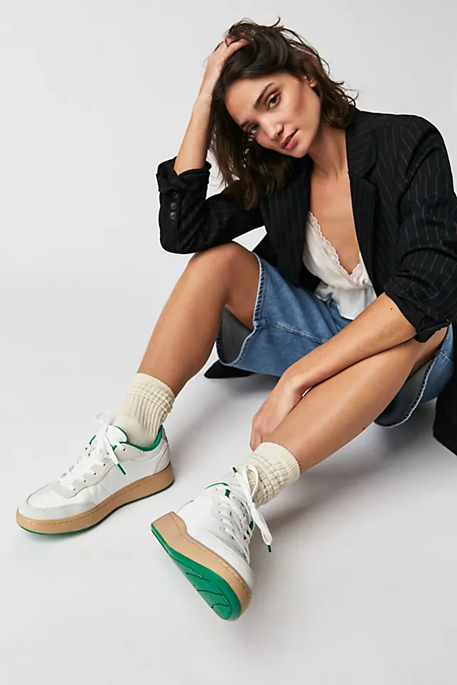 May Sneakers White / Basil