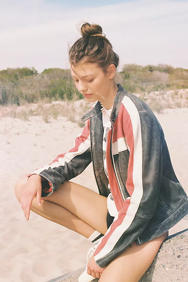 Fast Lane Moto Jacket Red Convertible