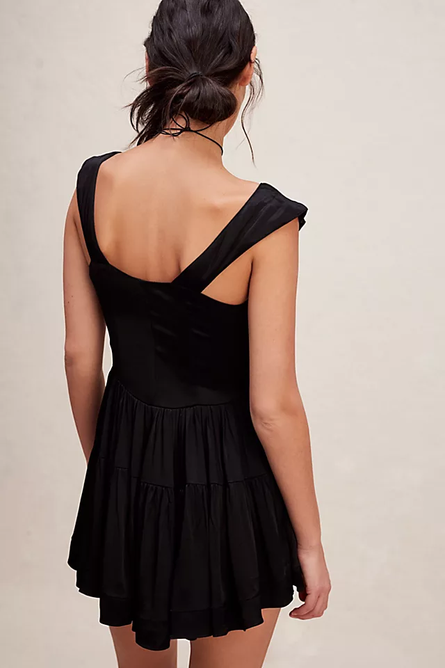 Vanessa Mooney Elisabeth Romper Dress Black
