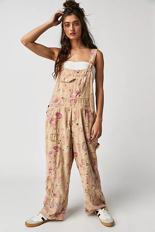 Magnolia Pearl Floral Print Love Overalls Floral Print Love
