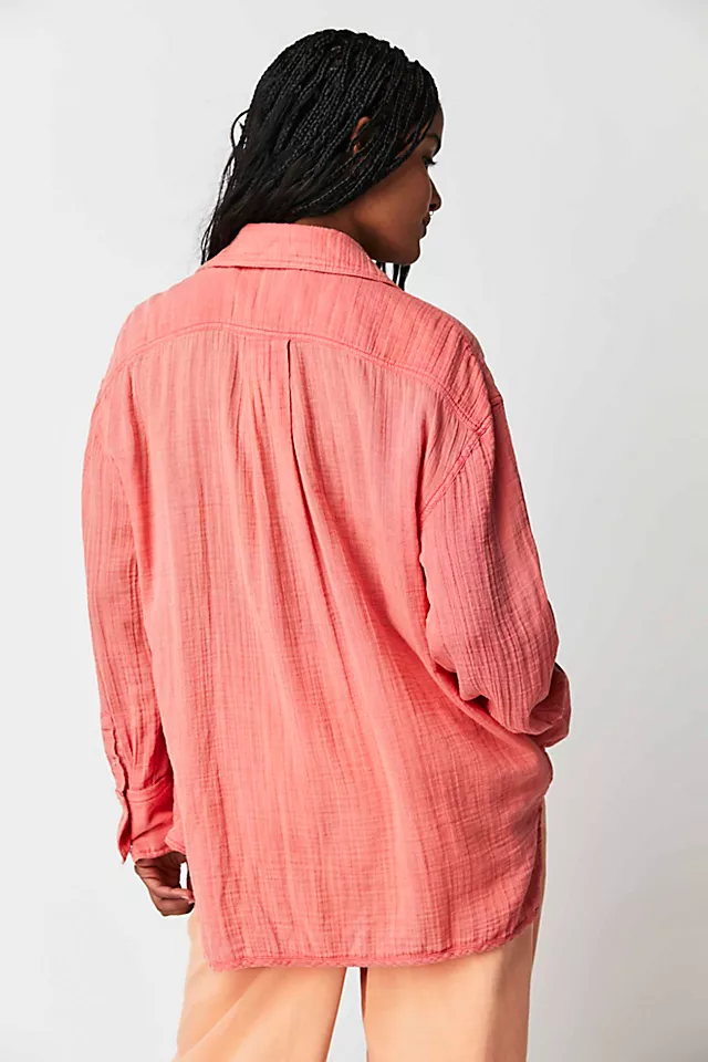 Izzy Cargo Double Cloth Buttondown Soothing Petal