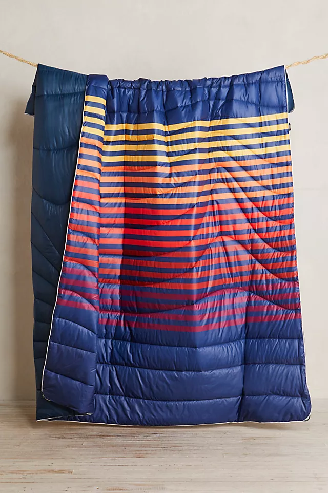 RUMPL Original Puffy Double Blanket Deepwater Rays