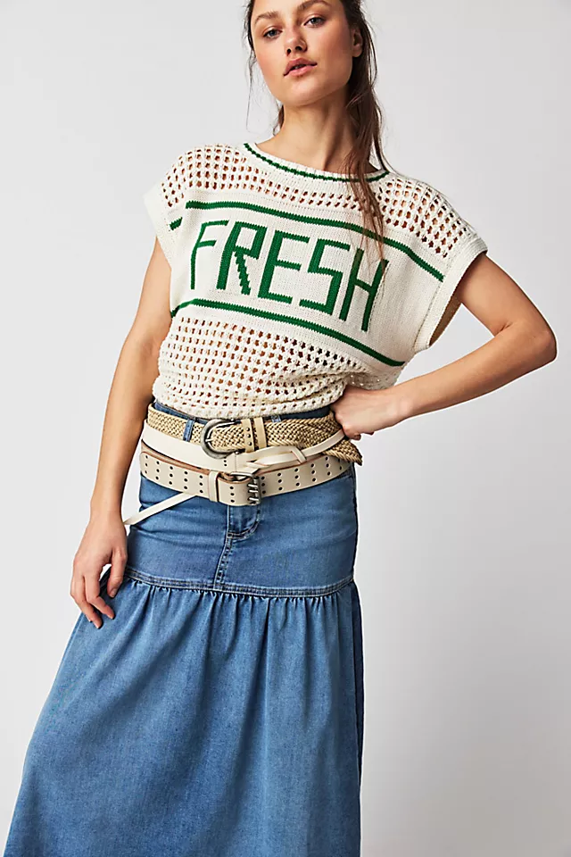 MOTHER The Be Square Pullover Fresh