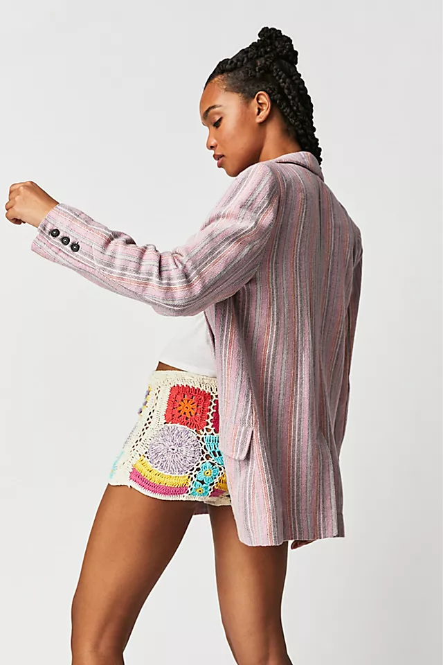 Kai Blazer Pink Stripe