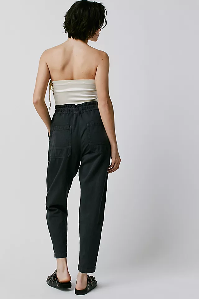 Sandrine Rose Zip Front Cargo Pants Carbon
