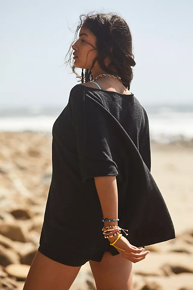 Winnie Sweater Short Set Black