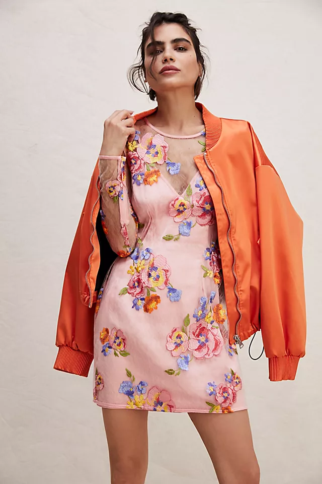 For Love & Lemons Percy Mini Dress Multi