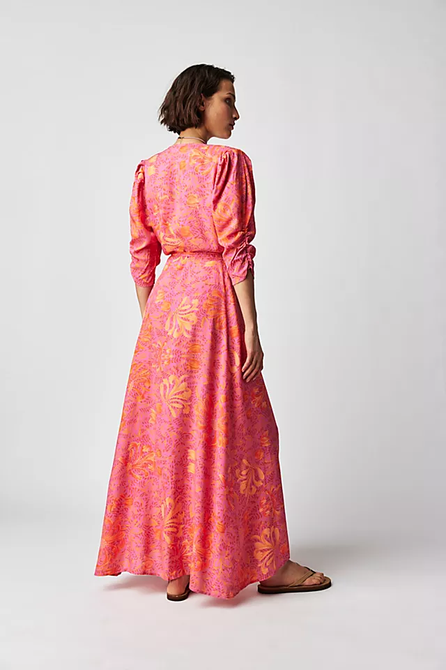 Jen's Pirate Booty Garden Party Row Maxi Dress Dragonfruit