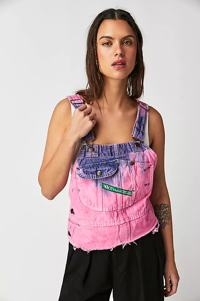 Tricia Fix Washed Overall Top Rose