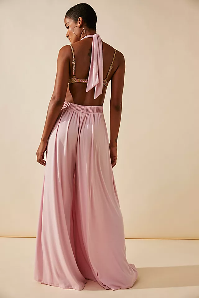 Leigh Open-Back One-Piece Orchid Pink