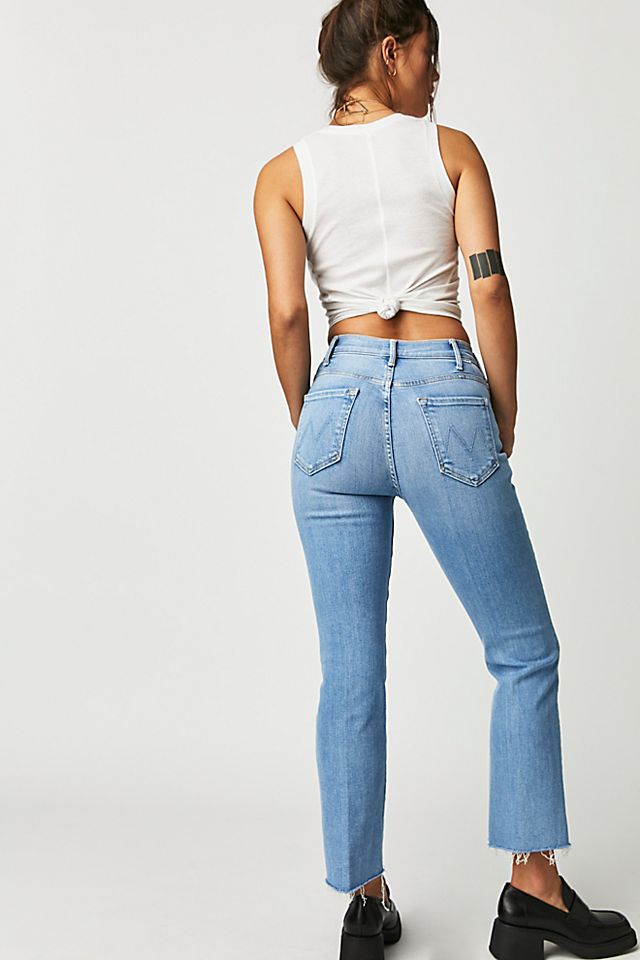 MOTHER The Hustler Ankle Fray Jeans High Life