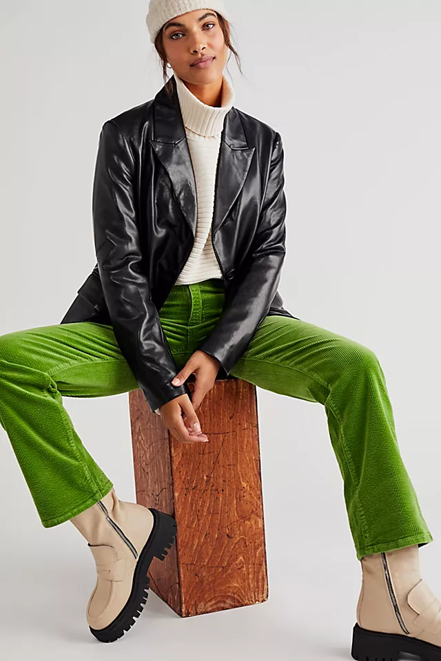 Rolla's Original Straight Cord Jeans Olive Green