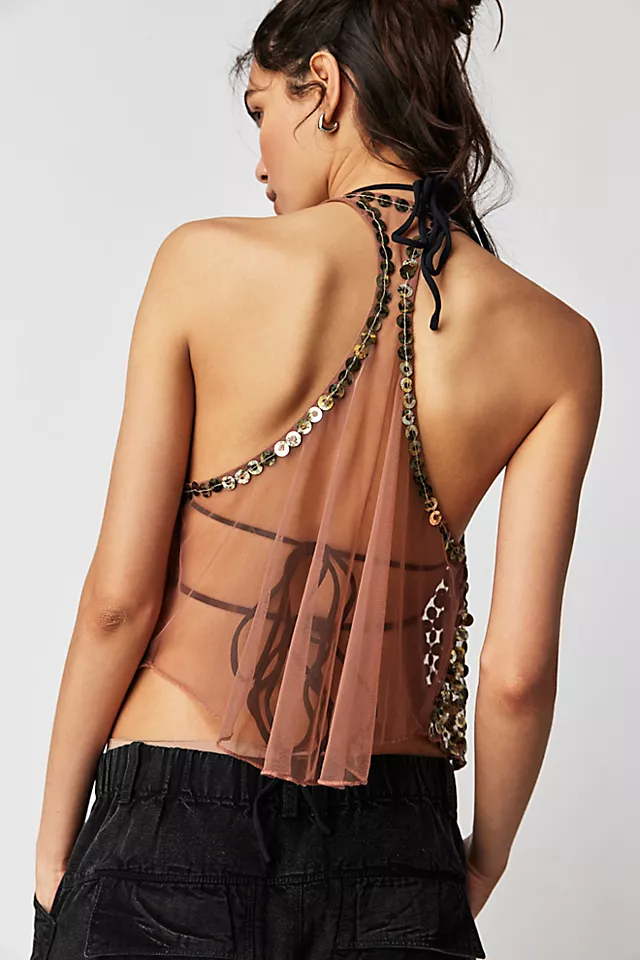 All That Glitters Tank Gold