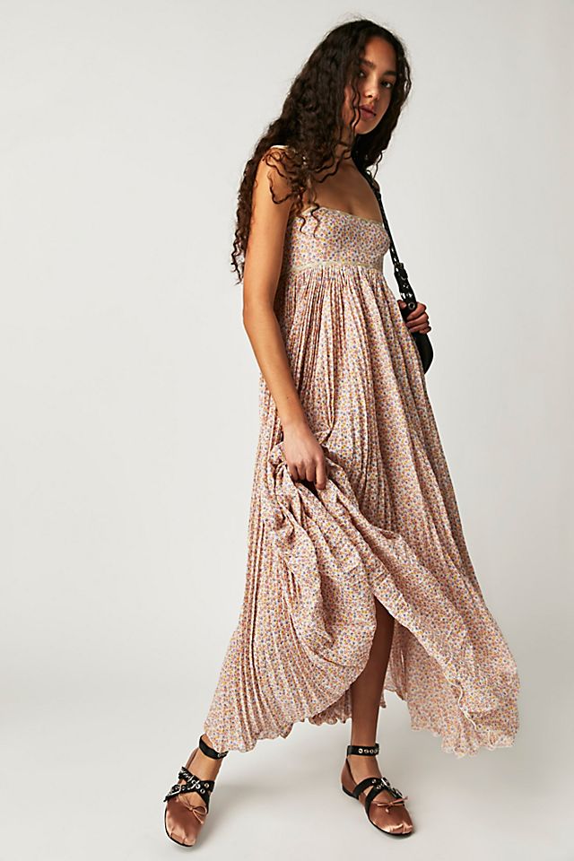 Emmeline Midi Dress Ivory Combo