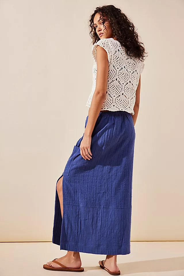 In The Spotlight Skirt Rinsed Cobalt