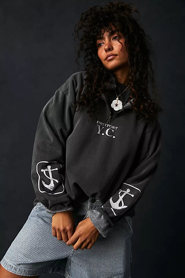 Marina Tech 1/4 Zip Coal