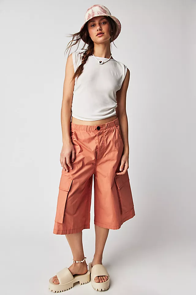 Citizens of Humanity Cargo Long Shorts Papaya