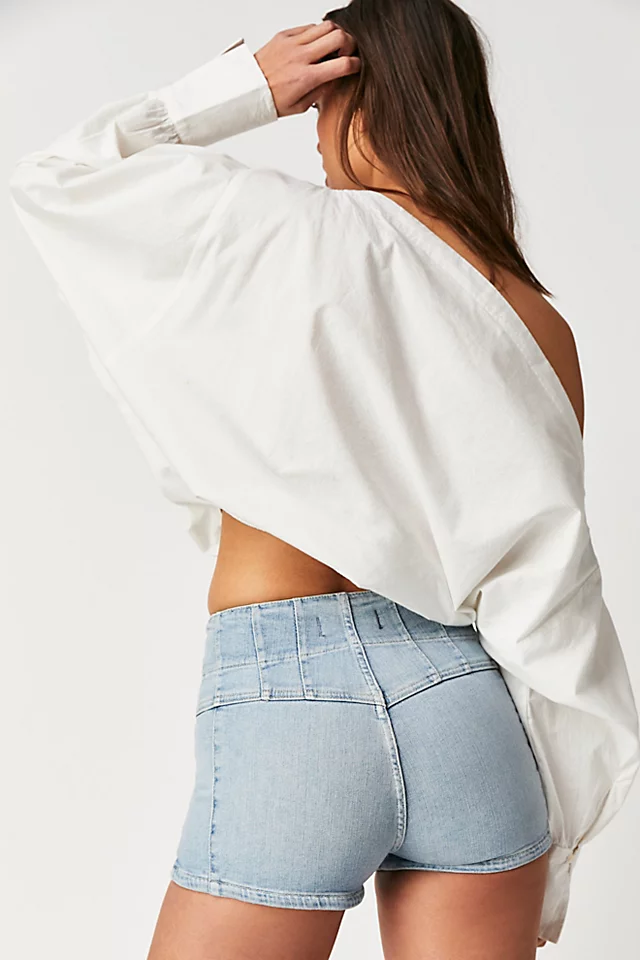 Jayde High-Rise Shorts Sea Washed