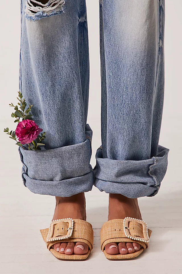 Deacon Bead Sandals Bleached Beechwood