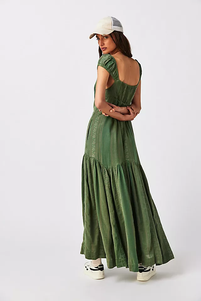 Mabel Maxi Dress Moss Combo