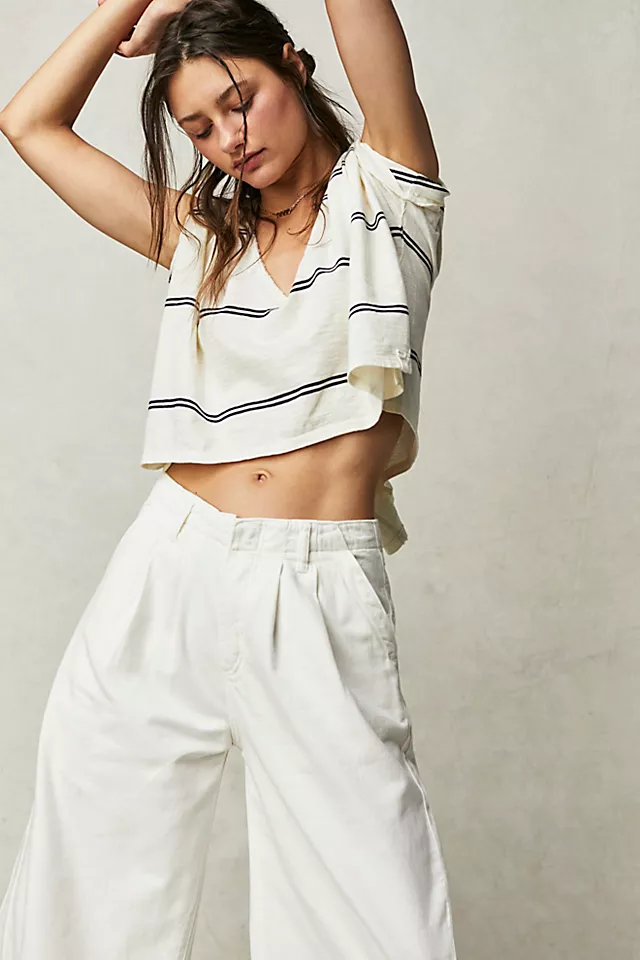 Care FP Jaydon Stripe Tee Ivory Combo