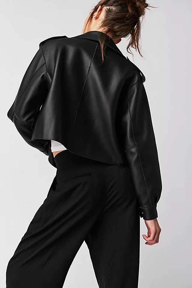 Susanna Chow Mini Moto Jacket Black